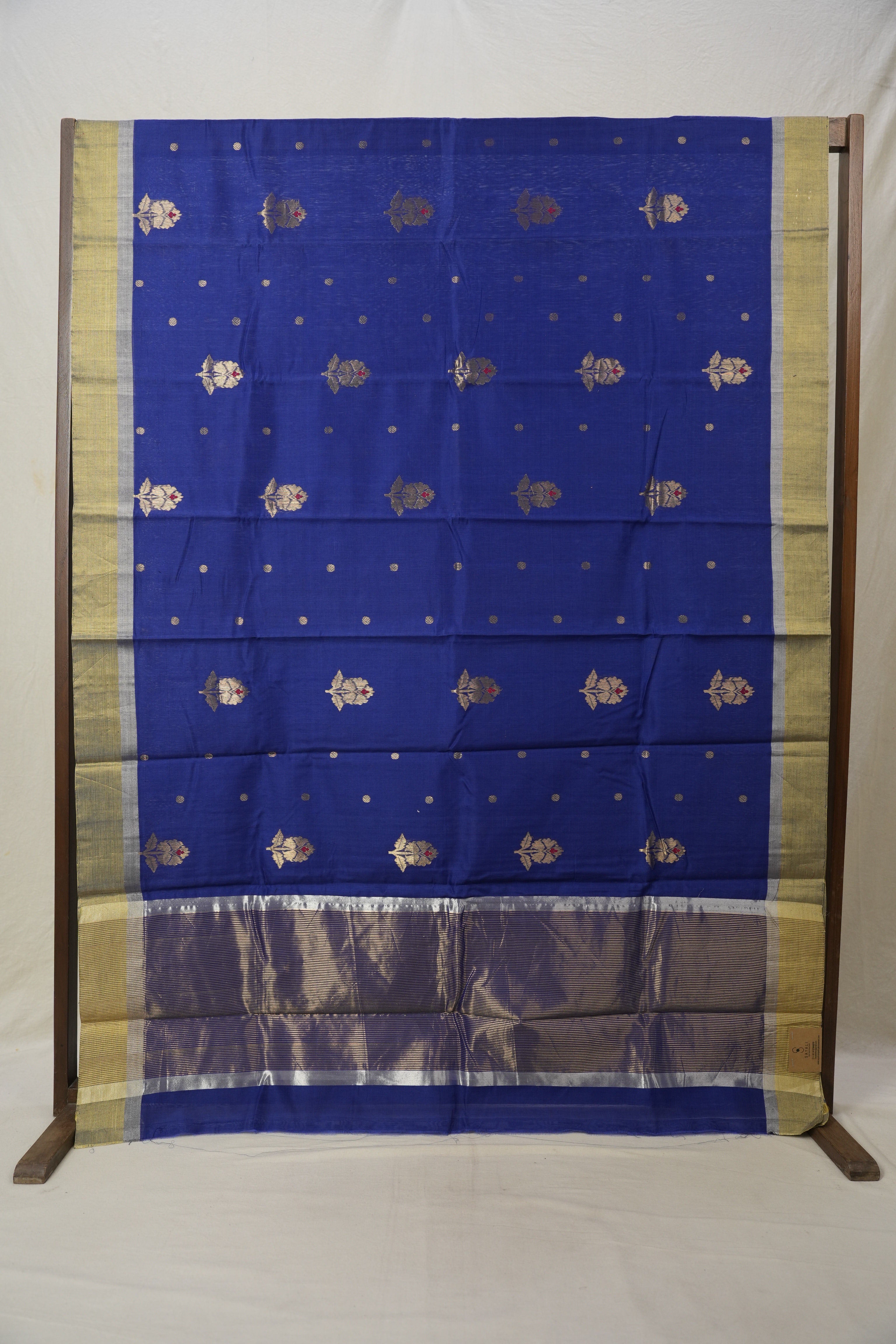 Blue Chanderi Cotton Silk Saree - SRBCSS303