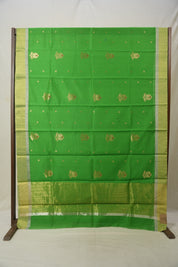 Green Chanderi Cotton Silk Saree - SRGCSS432