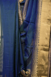 Peacock Blue Chanderi Silk Saree - SRPBCSS517
