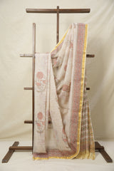 Lemon Yellow HBP Kota Doria Saree - SRLYKDS208