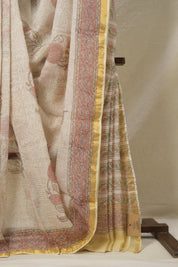 Lemon Yellow HBP Kota Doria Saree - SRLYKDS208
