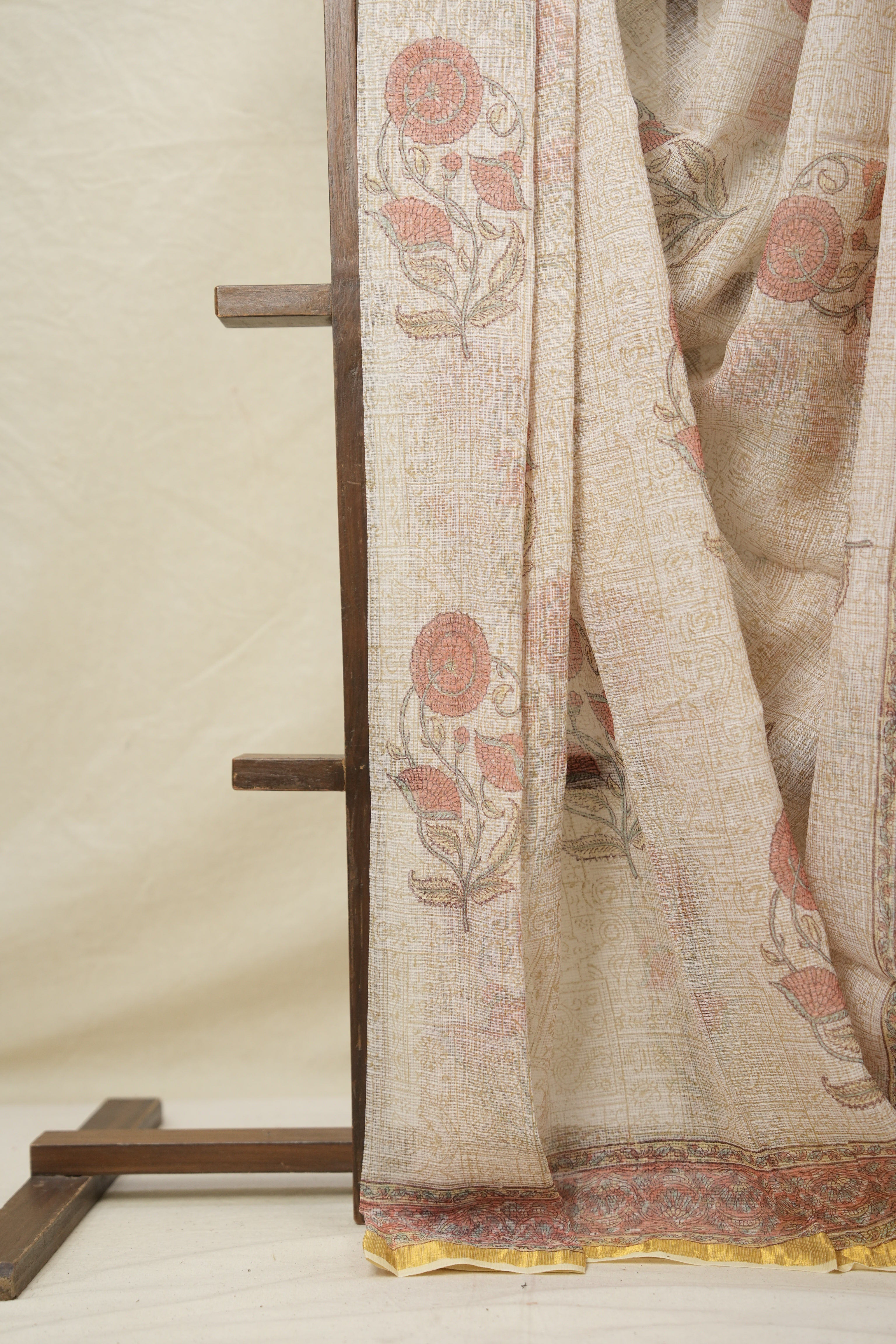 Lemon Yellow HBP Kota Doria Saree - SRLYKDS208