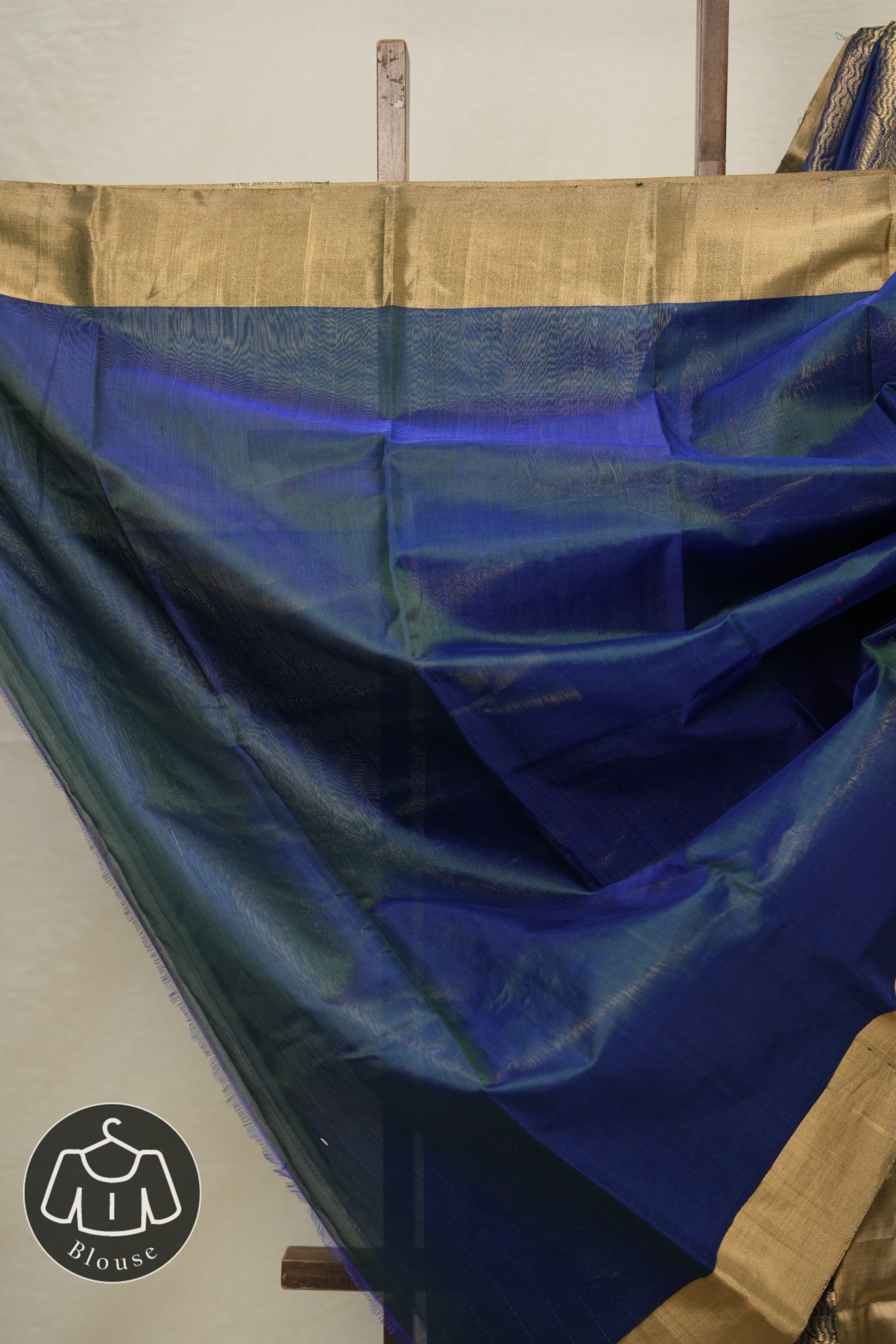 Peacock Blue Chanderi Silk Saree - SRPBCSS517
