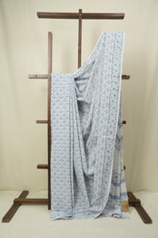 Powder Blue HBP Cotton Saree - SRPGCS3510