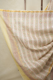 Lemon Yellow HBP Kota Doria Saree - SRLYKDS208