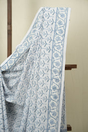 Powder Blue HBP Cotton Saree - SRPGCS3510