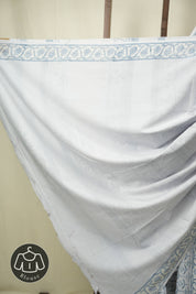 Powder Blue HBP Cotton Saree - SRPGCS3510