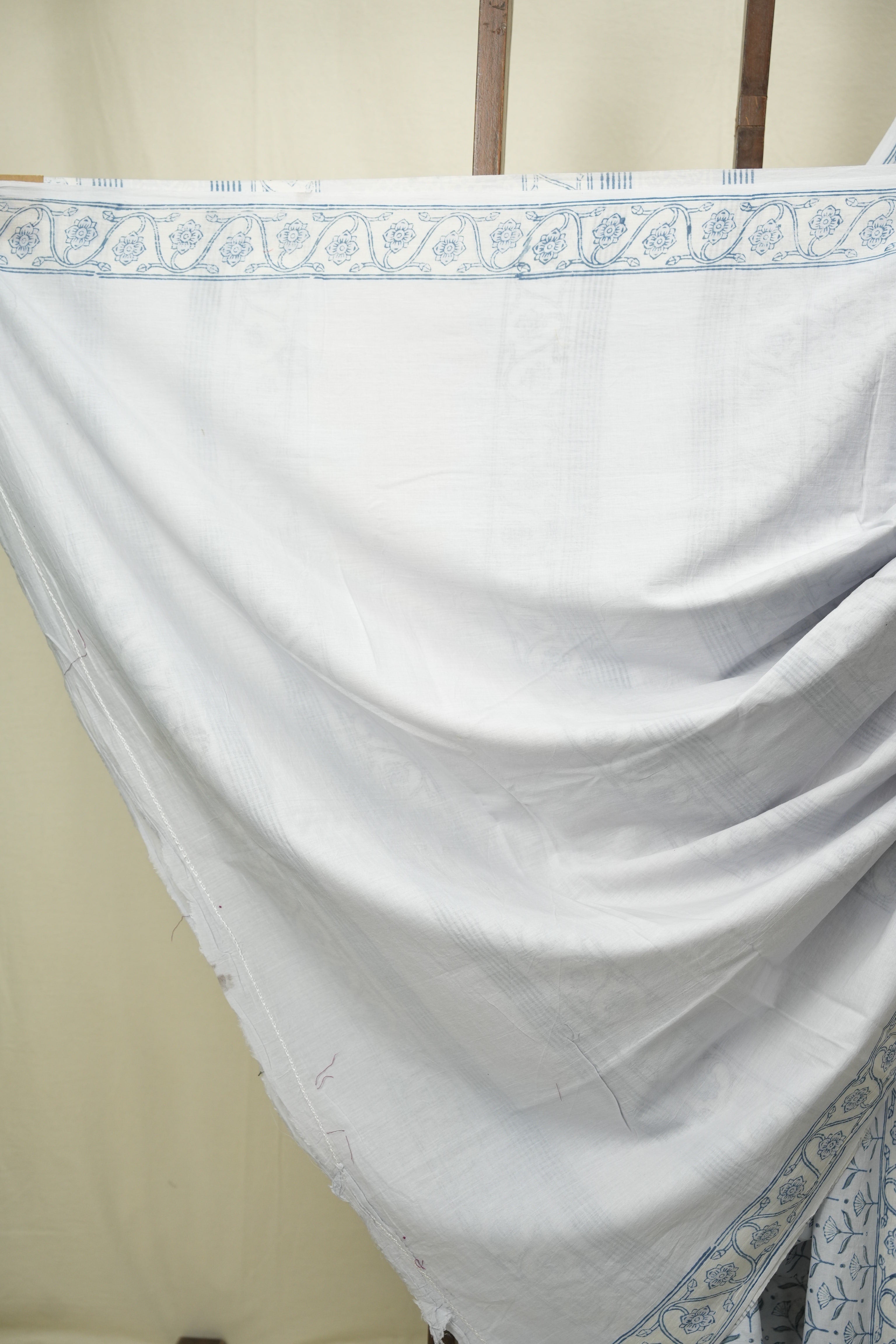 Powder Blue HBP Cotton Saree - SRPGCS3510