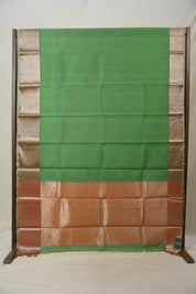 Green Chanderi Silk Saree-SRGCSS38