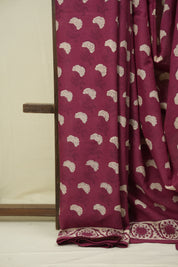 Magenta HBP Cotton Saree - SRMCS3512
