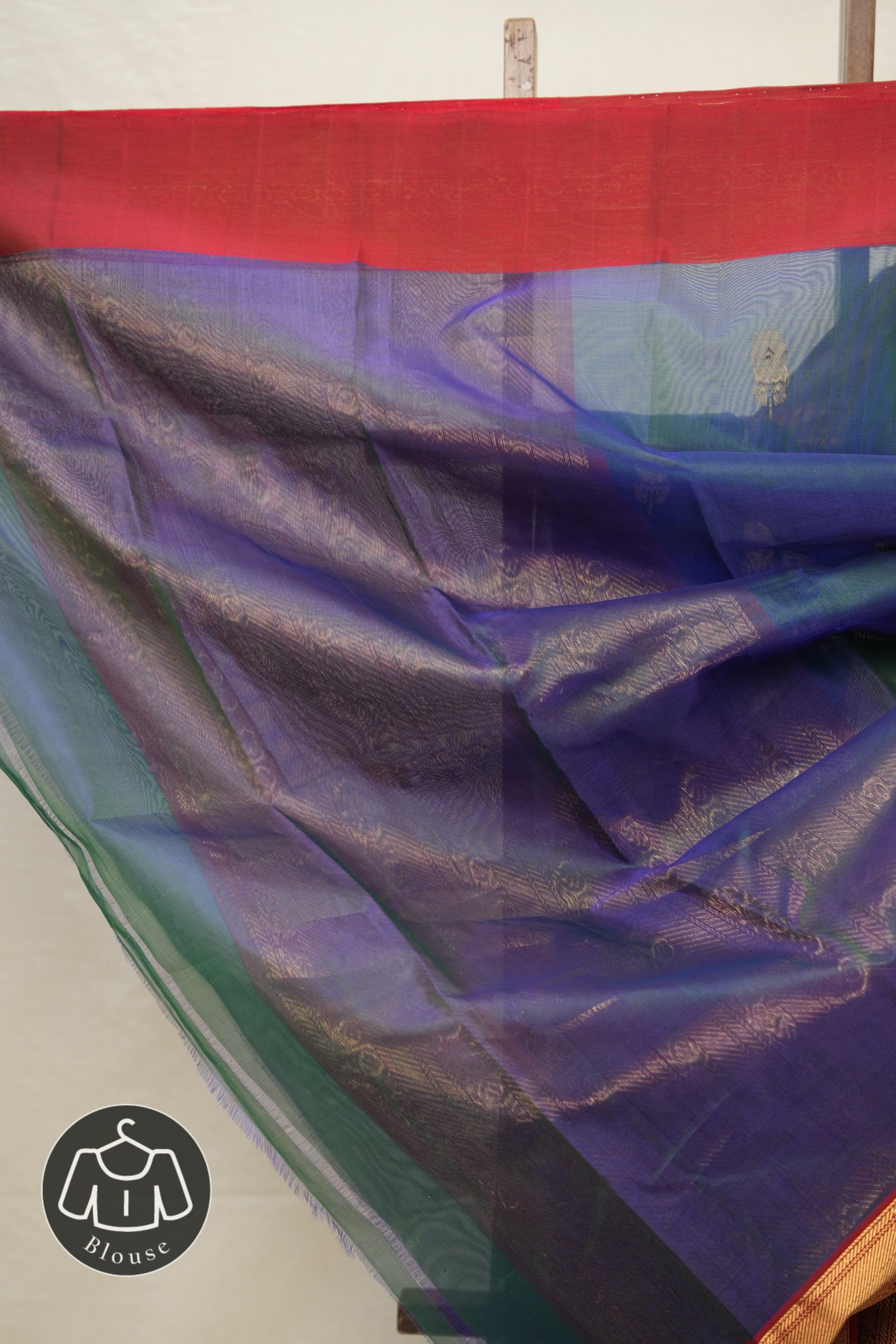 Peacock Green Chanderi Silk Saree - SRPGCSS518