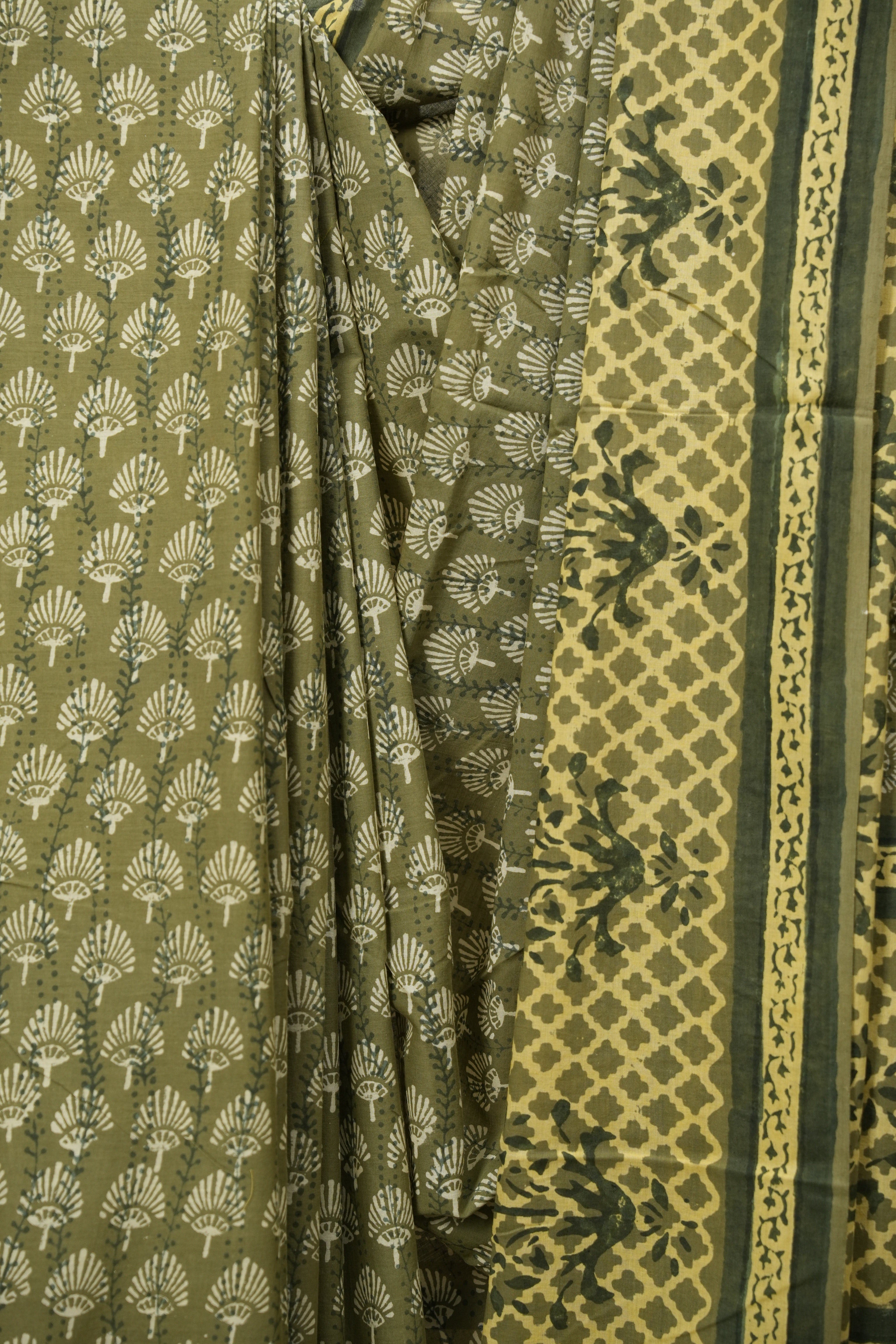 Mahendi HBP Cotton Saree - SRMCS3509
