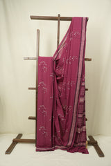 Magenta HBP Cotton Saree - SRMCS3511