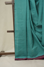 Blue Cotton Mangalgiri Saree - SRBCMS87