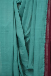 Blue Cotton Mangalgiri Saree - SRBCMS87