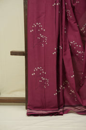 Magenta HBP Cotton Saree - SRMCS3511