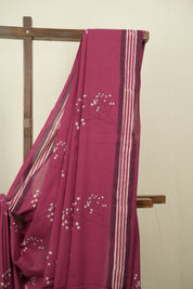 Magenta HBP Cotton Saree - SRMCS3511