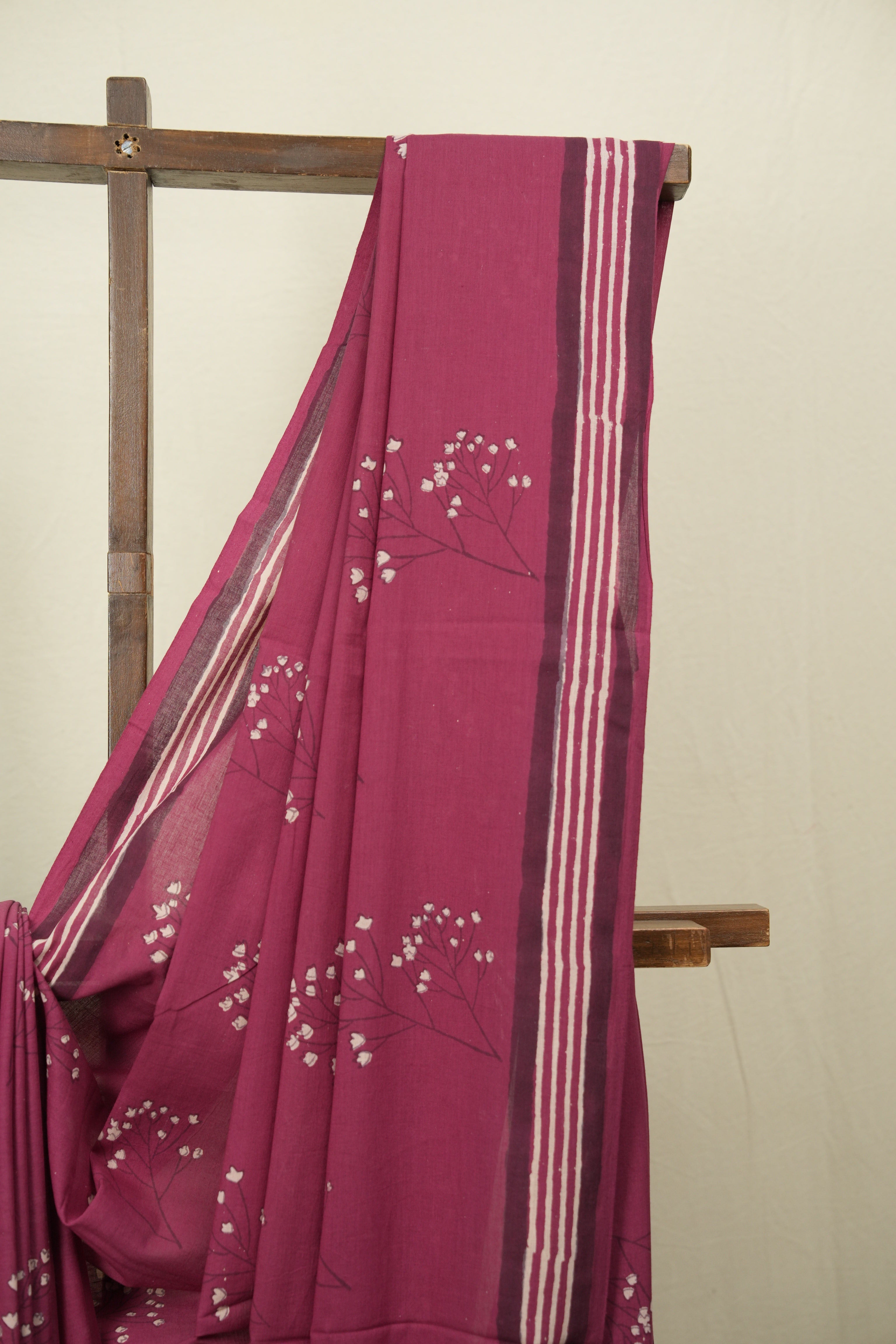 Magenta HBP Cotton Saree - SRMCS3511