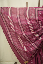 Magenta HBP Cotton Saree - SRMCS3511