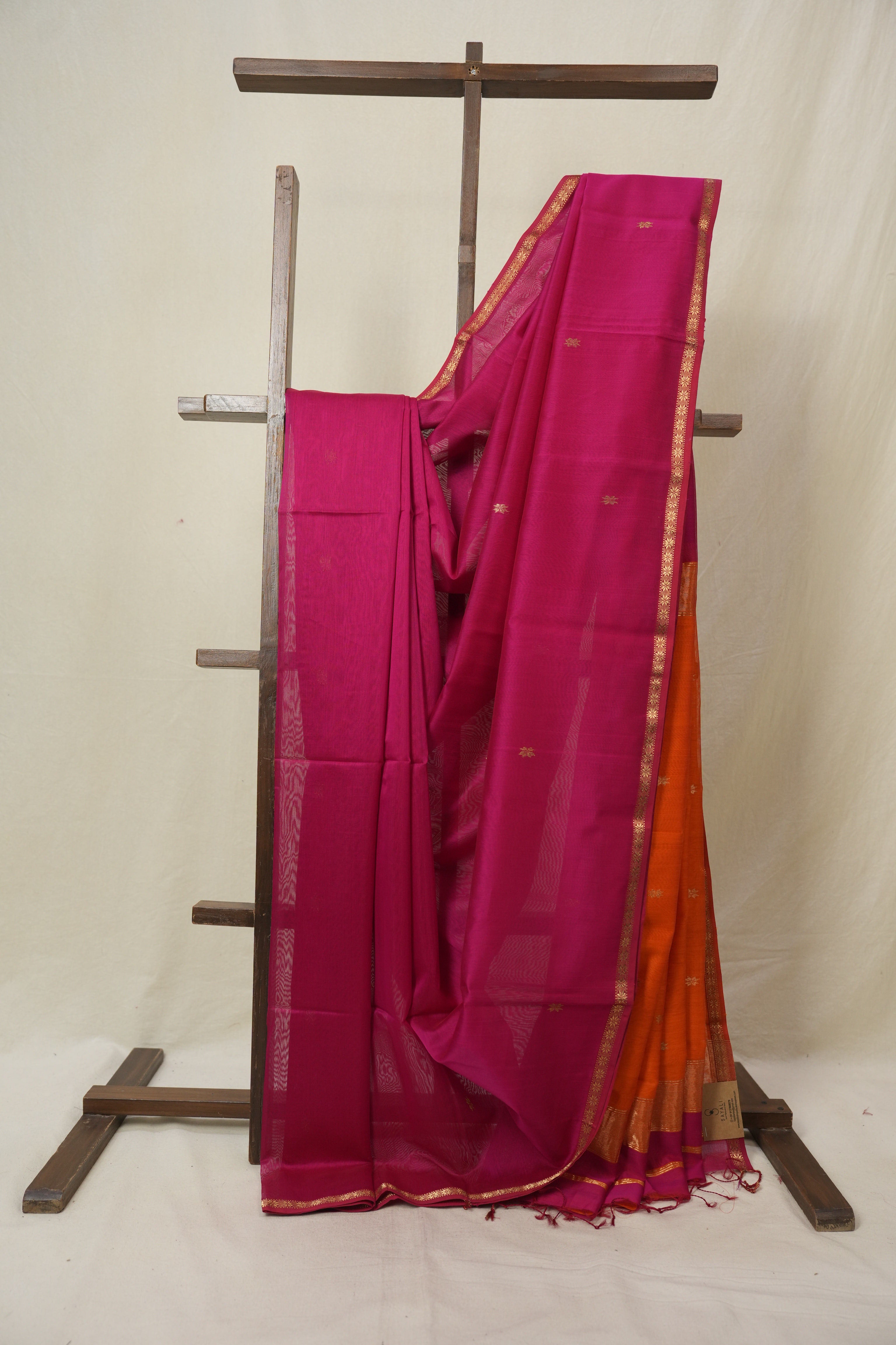 Pink Maheshwari Saree - SRPMS1129