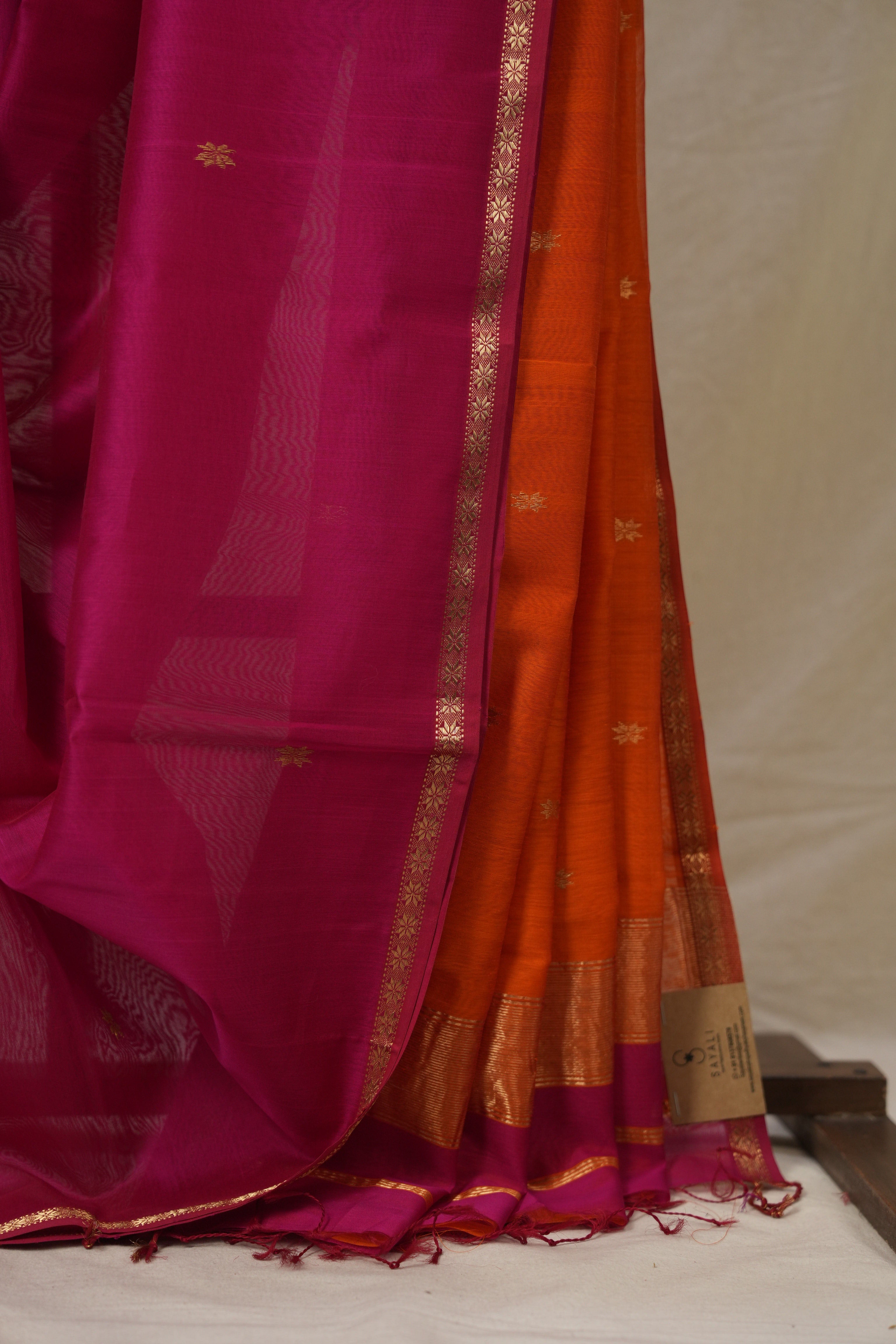 Pink Maheshwari Saree - SRPMS1129