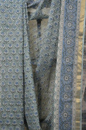 Tinted Blue HBP Kota Doria Saree - SRTBKDS215