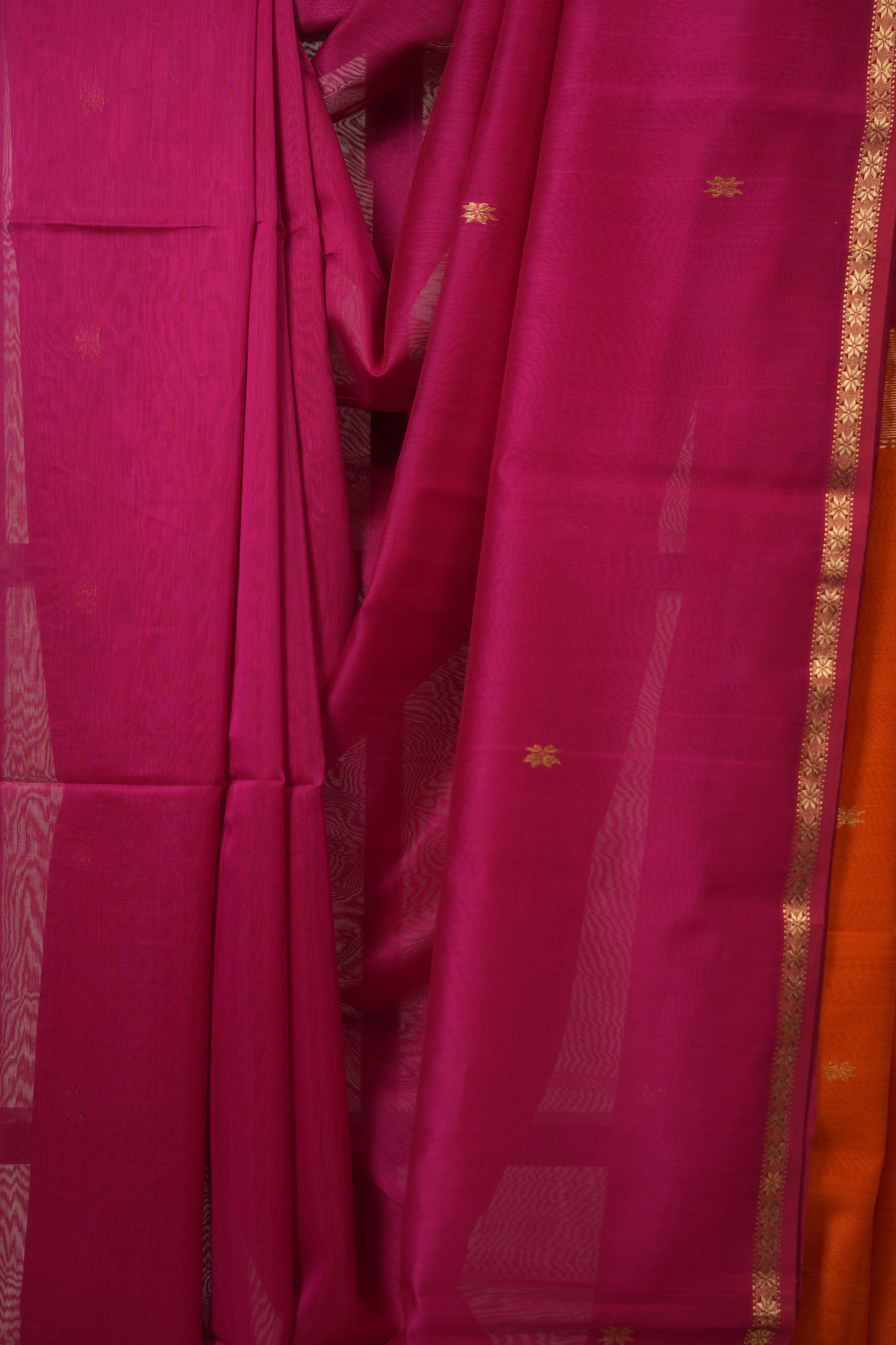 Pink Maheshwari Saree - SRPMS1129