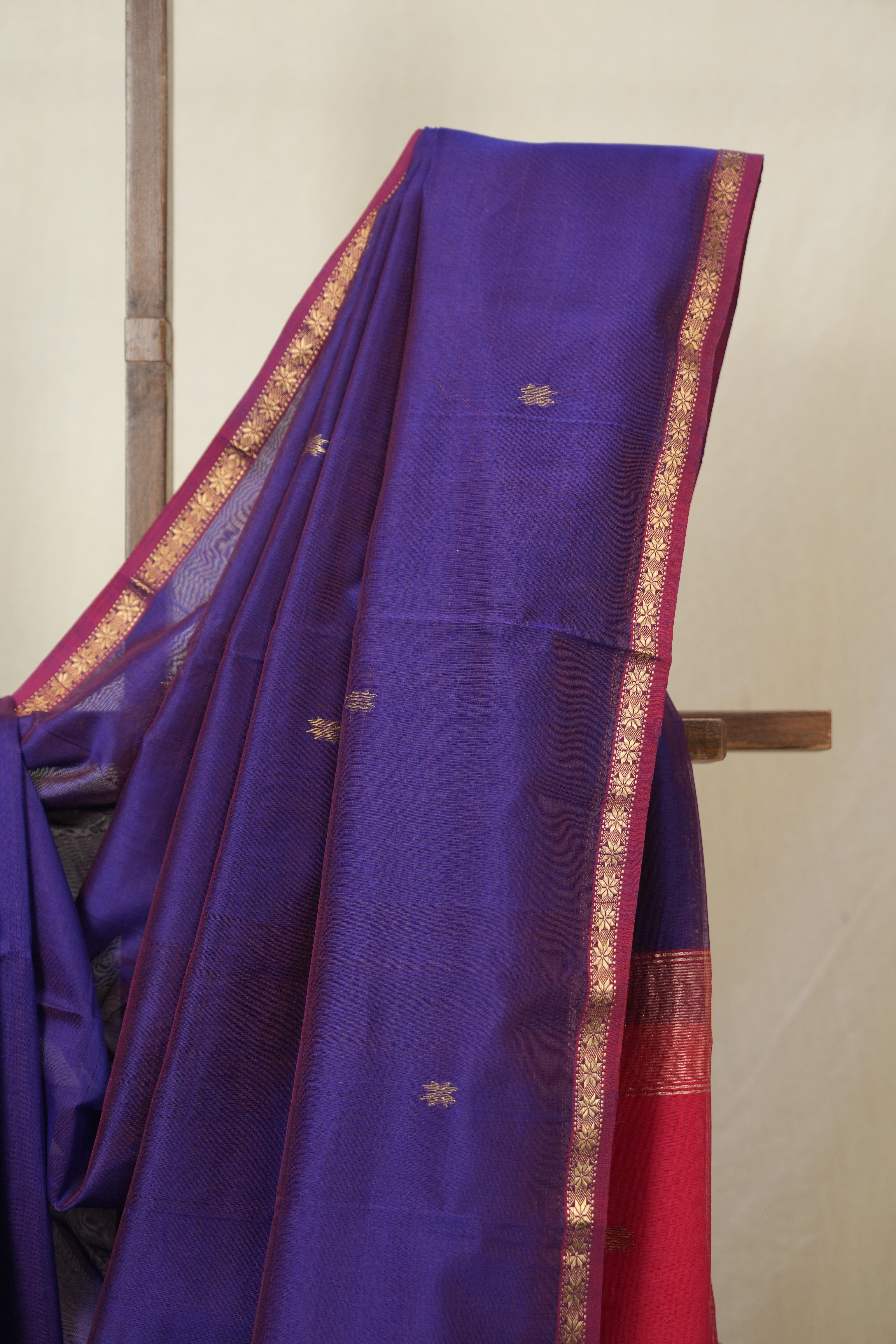 Purple Maheshwari Saree - SRPMS1128