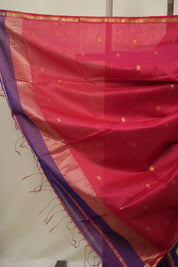 Purple Maheshwari Saree - SRPMS1128