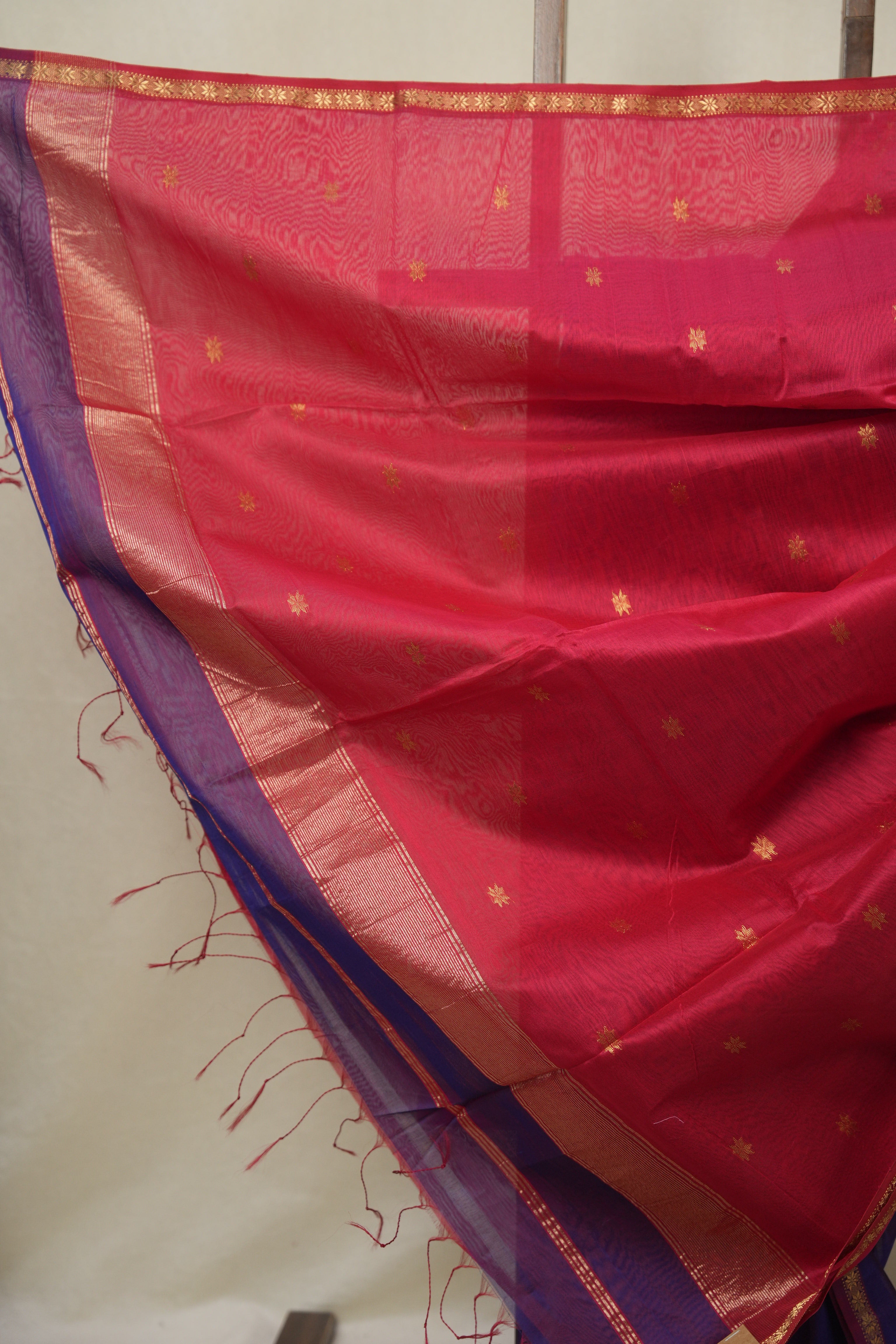 Purple Maheshwari Saree - SRPMS1128