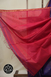 Purple Maheshwari Saree - SRPMS1128