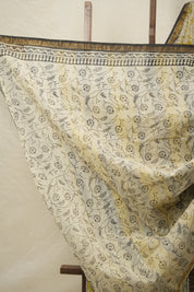 Yellow Blue HBP Kota Doria Saree - SRYBKDS216