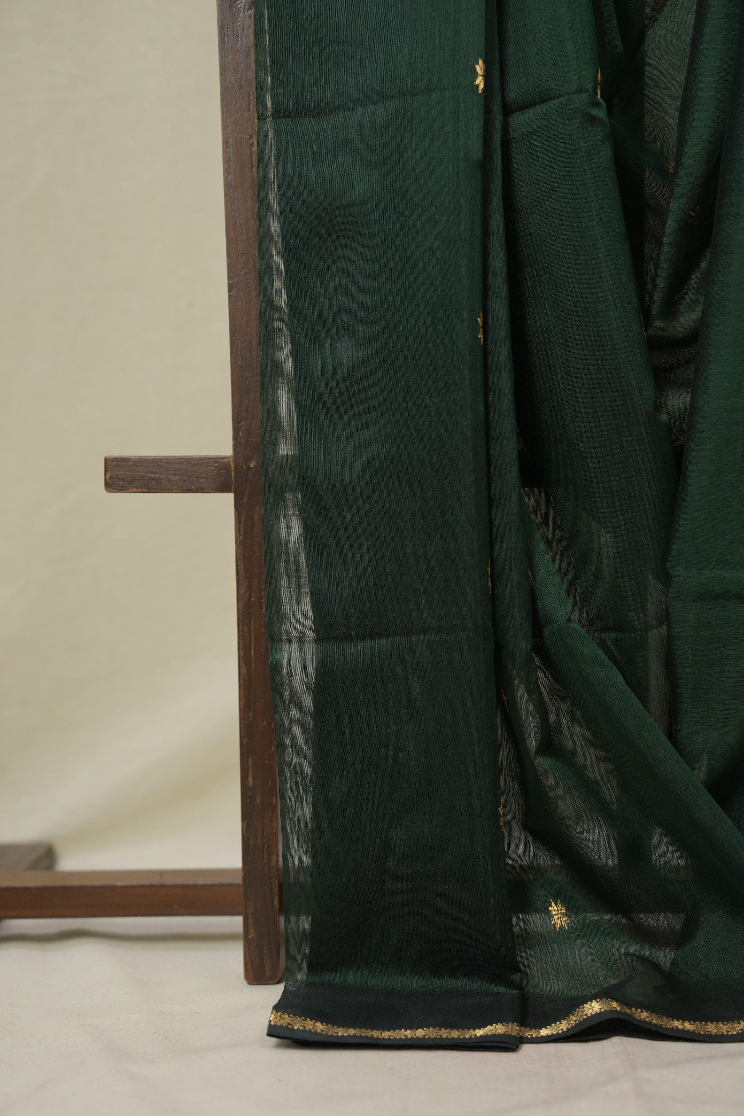 Green Maheshwari Saree - SRGMS1126
