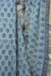 Aqua Blue HBP Kota Doria Saree - SRABKDS226
