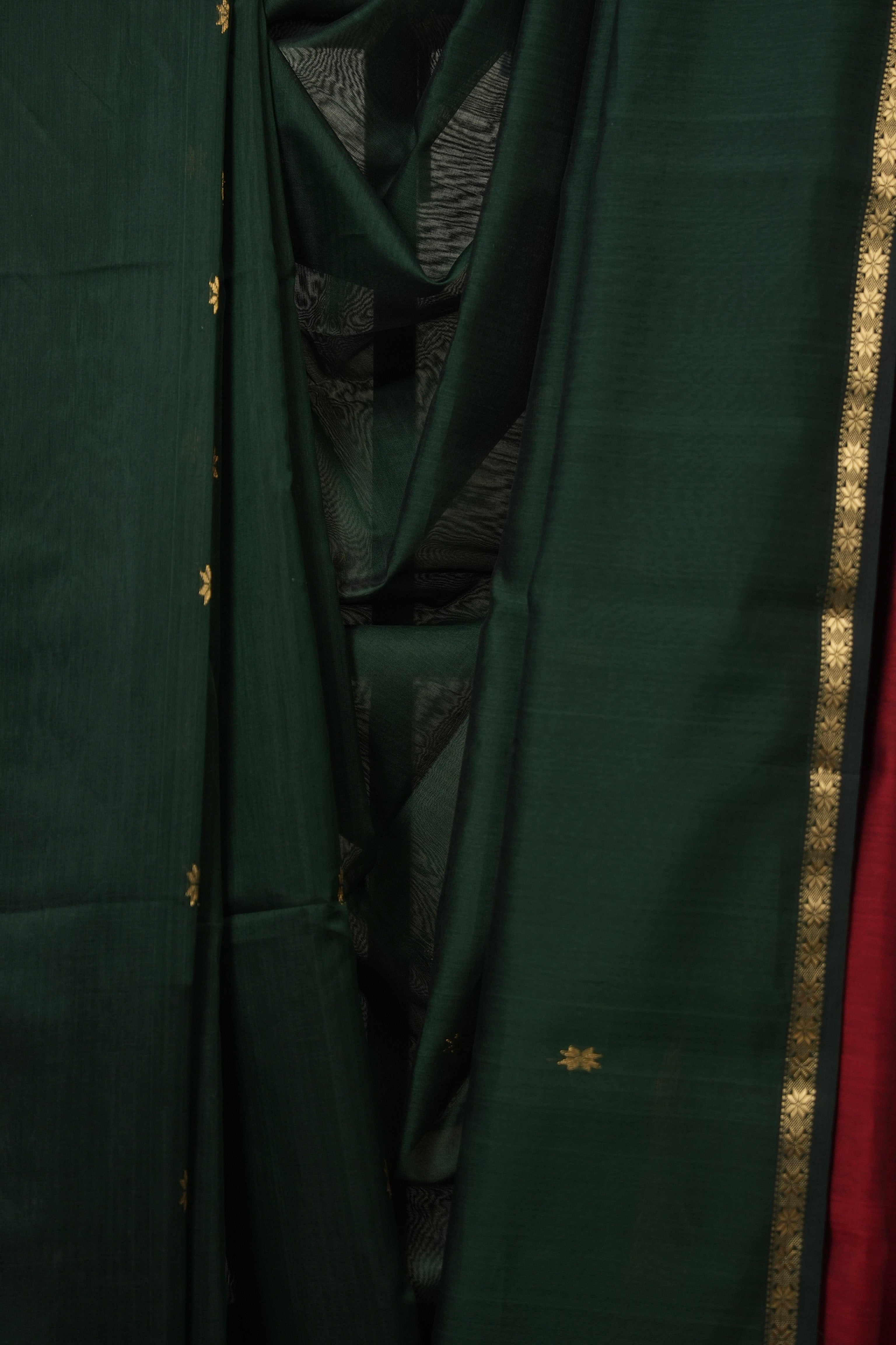 Green Maheshwari Saree - SRGMS1126