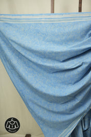 Sky Blue HBP Cotton Saree - SRSBCS3540
