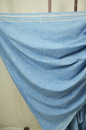Sky Blue HBP Cotton Saree - SRSBCS3540