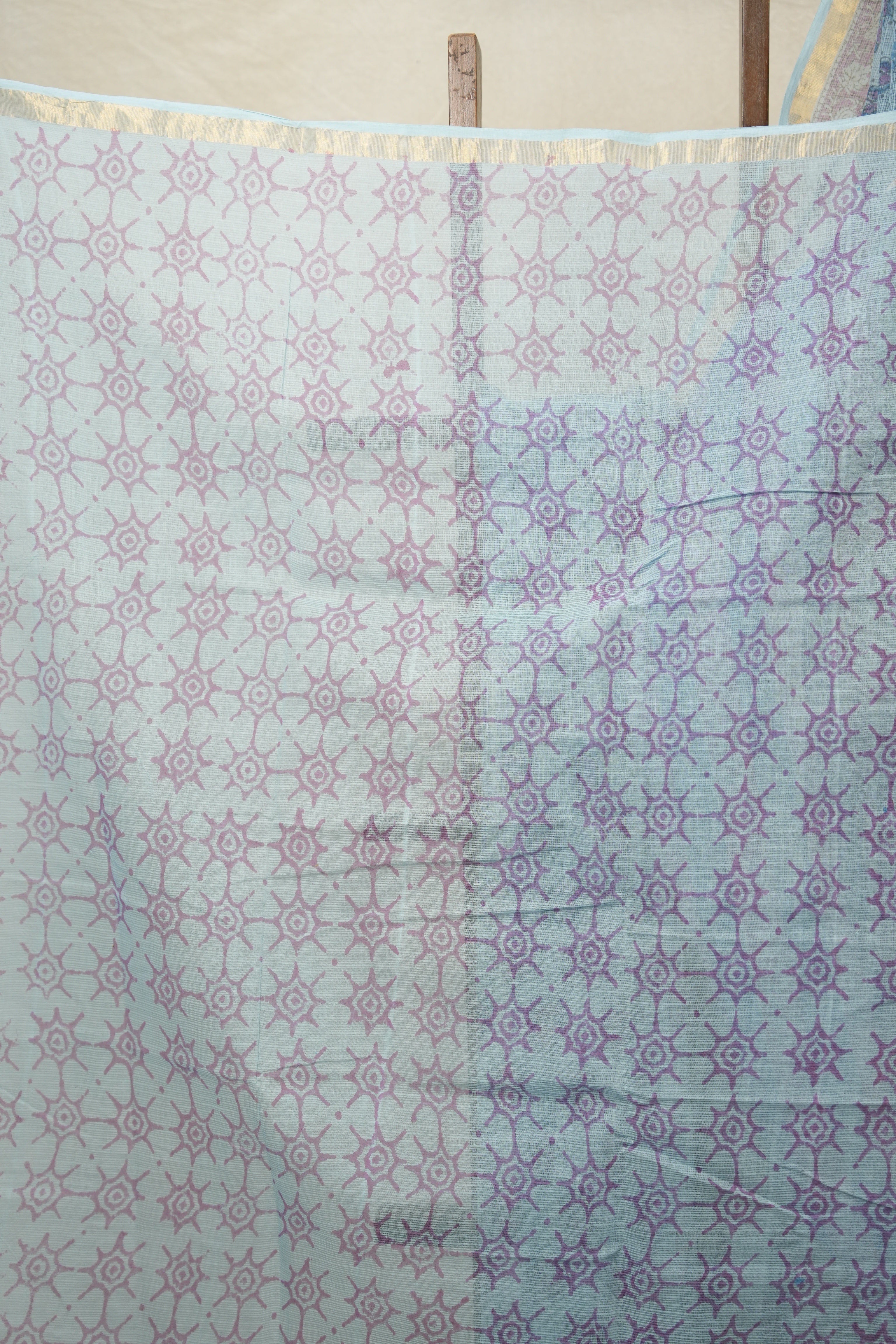 Aqua Blue HBP Kota Doria Saree - SRABKDS226