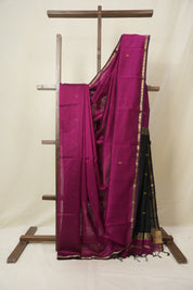 Magenta Maheshwari Saree - SRMMS1123
