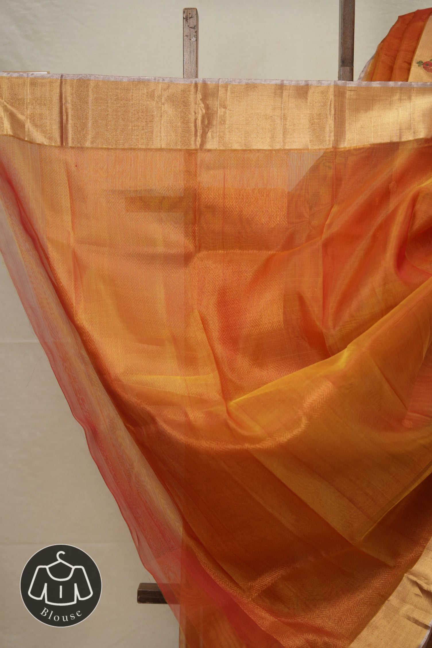 Rose Gold Chanderi Silk Saree - SRRGCSS519