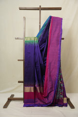 Violet Pochampalli Silk Ikat Saree - SRVPSIS301