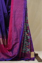 Violet Pochampalli Silk Ikat Saree - SRVPSIS301