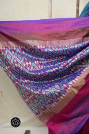 Violet Pochampalli Silk Ikat Saree - SRVPSIS301