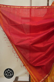 Yellow Maheshwari Saree - SRYMS1122