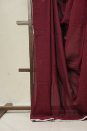 Maroon Benga Mul Cotton Saree - SRSMBMCS062