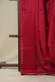 Red Maheshwari Saree - SRRMS1125
