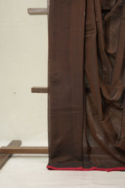 Brown Bengal Mul Cotton Saree - SRSBBMCS061