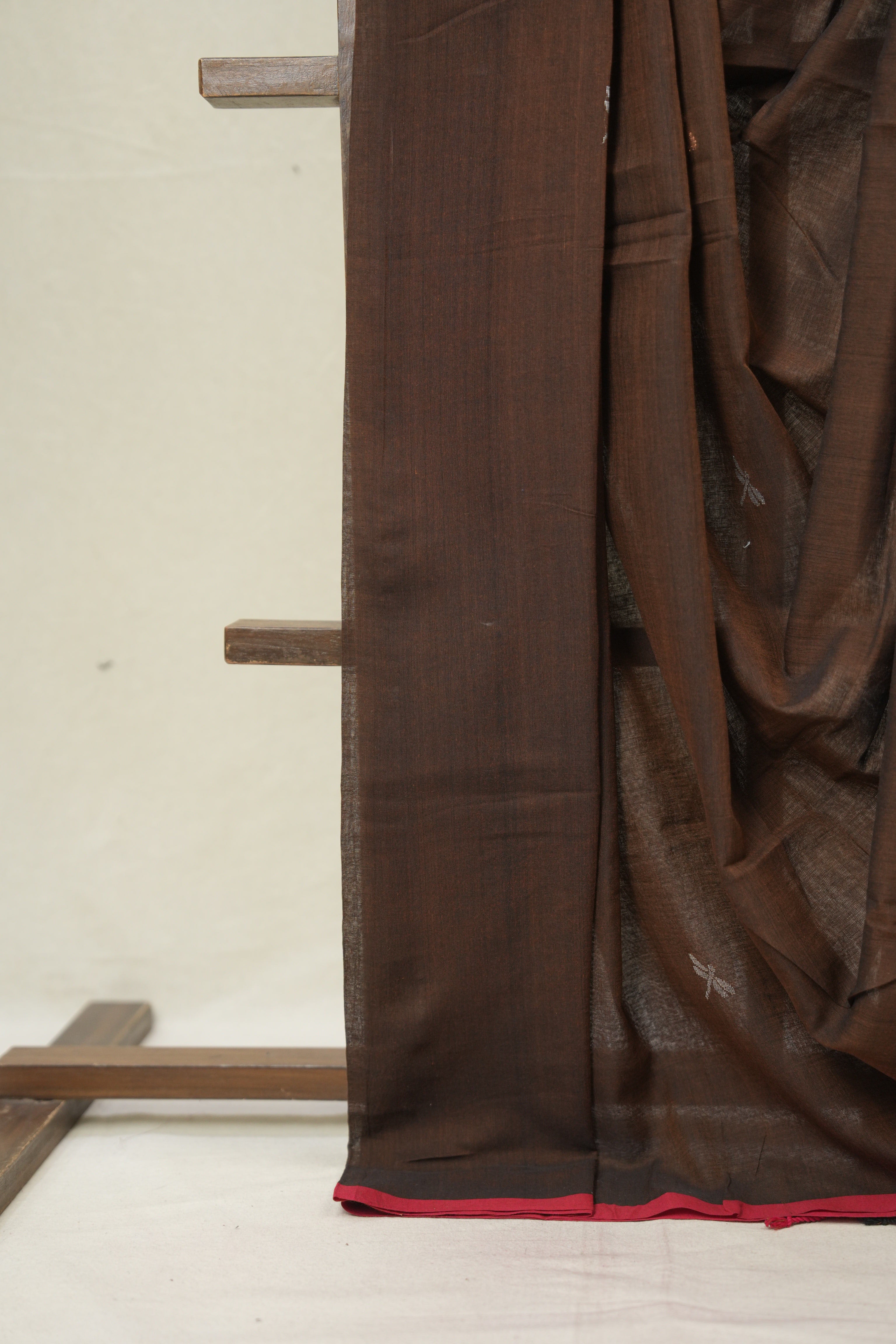 Brown Bengal Mul Cotton Saree - SRSBBMCS061