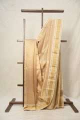Beige Pattu Chanderi Silk Saree - SRBPCSS445