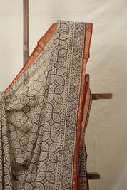 Maroon HBP Kota Doria Saree - SRMKDS220